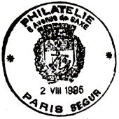 PHILATELIE / * PARIS SEGUR * / 