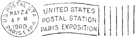 Exposition Universelle de 1900 - Bureau  amricain / 