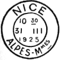 Les timbres  date des oblitrations mcaniques - Flier 1904