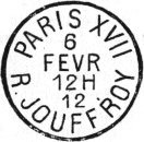 Les timbres  date des oblitrations mcaniques - Krag 1907 / 