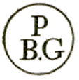 Marque circulaire avec lettres mention P B. G (Postes Bureau Gouvernement)