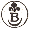 Marque circulaire avec lys et lettre B de Bordeaux