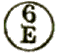 Marque circulaire de facteur avec chiffre et lettre