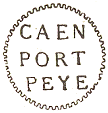 Marque de port pay de Caen avec mention : CAEN PORT PEYE / 