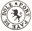 Marque de port pay de Dole avec mention : PORT PAYE DE DOLE
