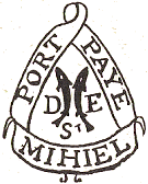 Marque de port pay de St Mihiel avec mention de : PORT PAYE DE S'MIHIEL