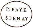 Marque de port pay de Stenay avec mention : P. PAYE STENAY / 