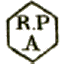 Marque hexagonale d'identification des bureaux auxiliaires avec mention RP et lettre / 
