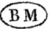 Lettres BM (boite mobile) dans un ovale
