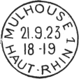 Les timbres  date des oblitrations mcaniques - Machine de provenance allemande / 