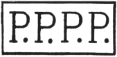 Marque encadre avec mention P.P.P.P. (Port Pay en Passe Paris) / 