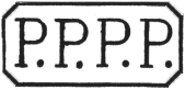 Marque encadre avec mention P.P.P.P. (Port pay en Passe Paris) / 