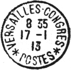 Marques postales des Congrès de Versailles