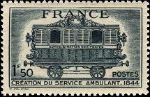 poste ferroviaire - création du service postal