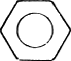 Hexagone avec cercle / 