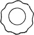 Cercle ondul et cercle / 