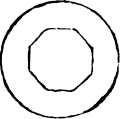 Cercle plein et octogone / 
