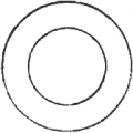 Double cercle plein / 