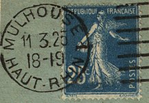 Les timbres à date des oblitérations mécaniques - Machine de provenance allemande