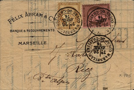 Timbre à date au type 18