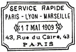 SERVICE RAPIDE PARIS - LYON - MARSEILLE / 
