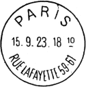Les timbres  date des oblitrations mcaniques - Krag 1923