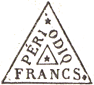 Marque triangulaire avec mention : PERIODIQ FRANCS