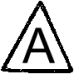 Triangle avec lettre A ou B / 