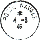 Timbre à date de la poste navale au type 04