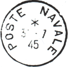 Timbre à date de la poste navale au type 04