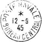 Timbre à date de la poste navale au type 04