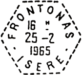 Récapitulatif des types de timbres à date depuis 1884