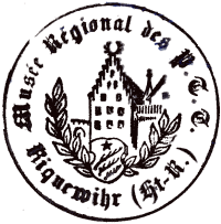 Timbre  date de 1974 du muse postal de Riquewihr