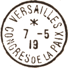 Marques postales des Congrès de Versailles