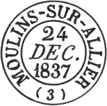 Les oblitrations de janvier 1849 - Type 13 / 
