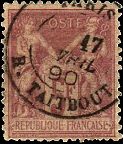 Timbres à date au type 17 des bureaux de quartier